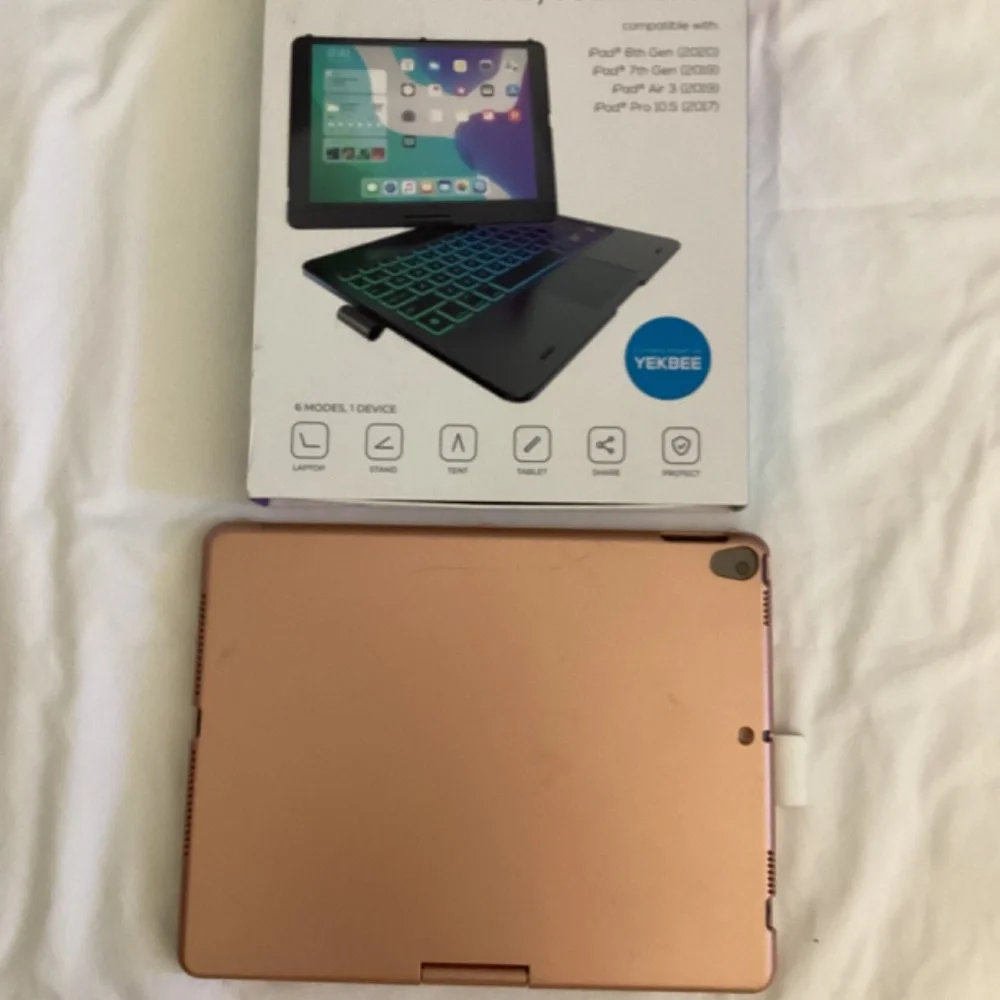IPAD CASE -FLEXBOOK TOUCH 7-in-1 KEYBOARD CASE ( Color: Rosepink)